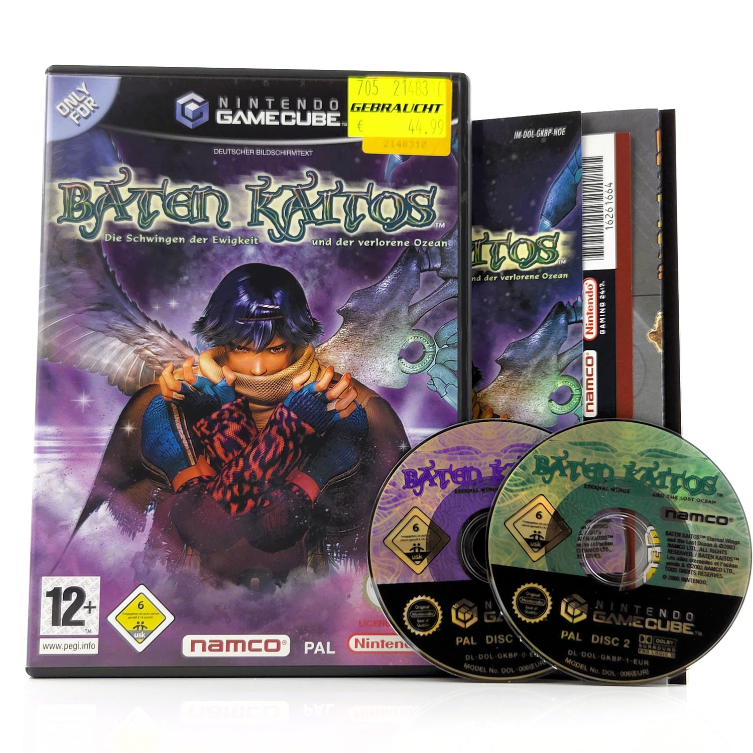 Nintendo Gamecube Spiel : Baten Kaitos - GC CD Disk Begleithefte OVP VIP Code