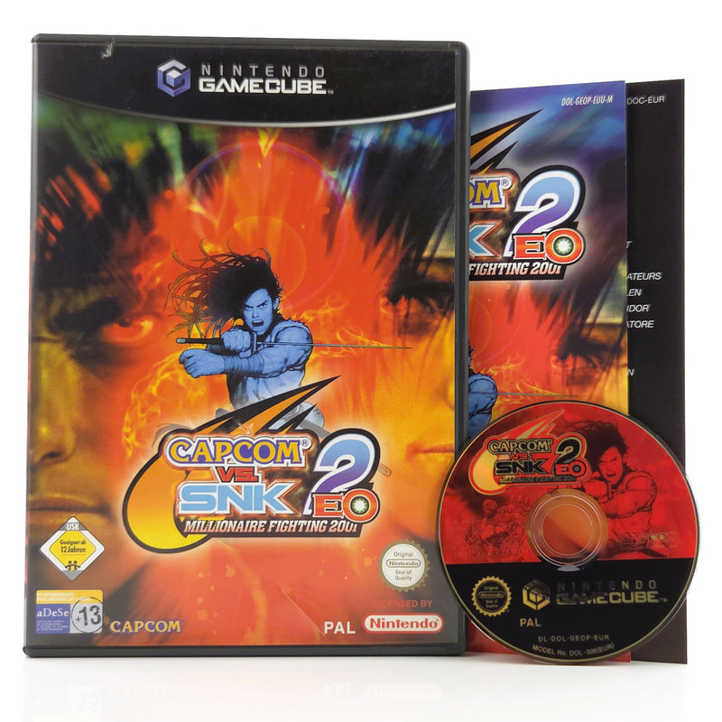 Nintendo Gamecube Spiel : Capcom VS. SNK2 EO - GC CD Disk Begleithefte OVP