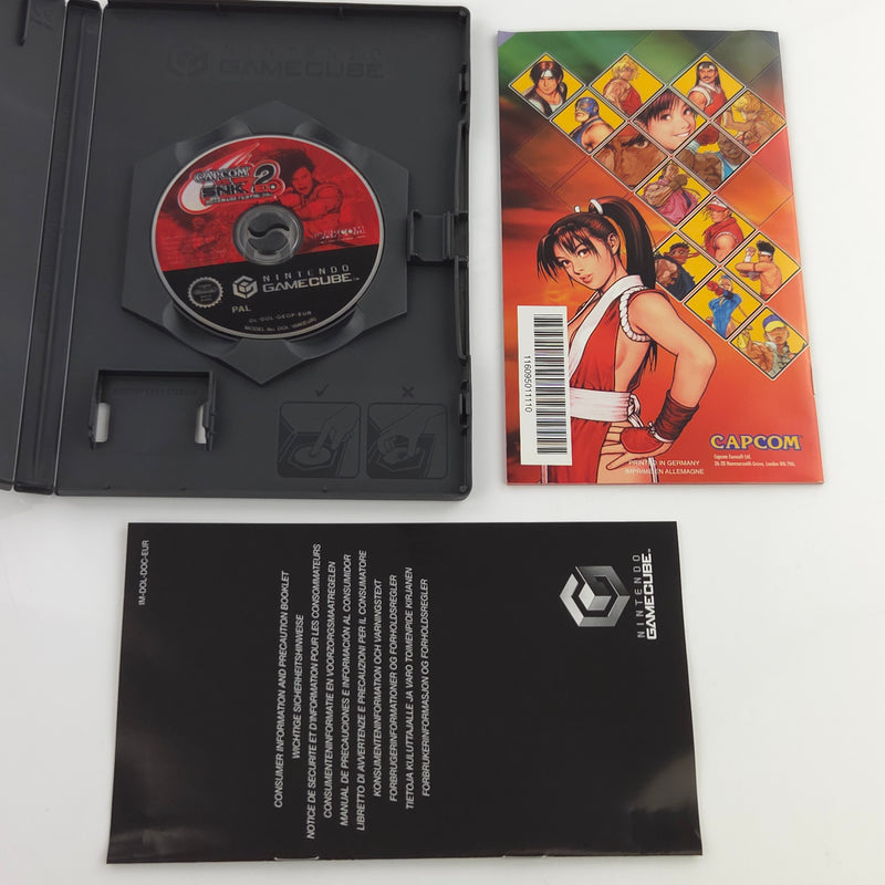 Nintendo Gamecube Spiel : Capcom VS. SNK2 EO - GC CD Disk Begleithefte OVP