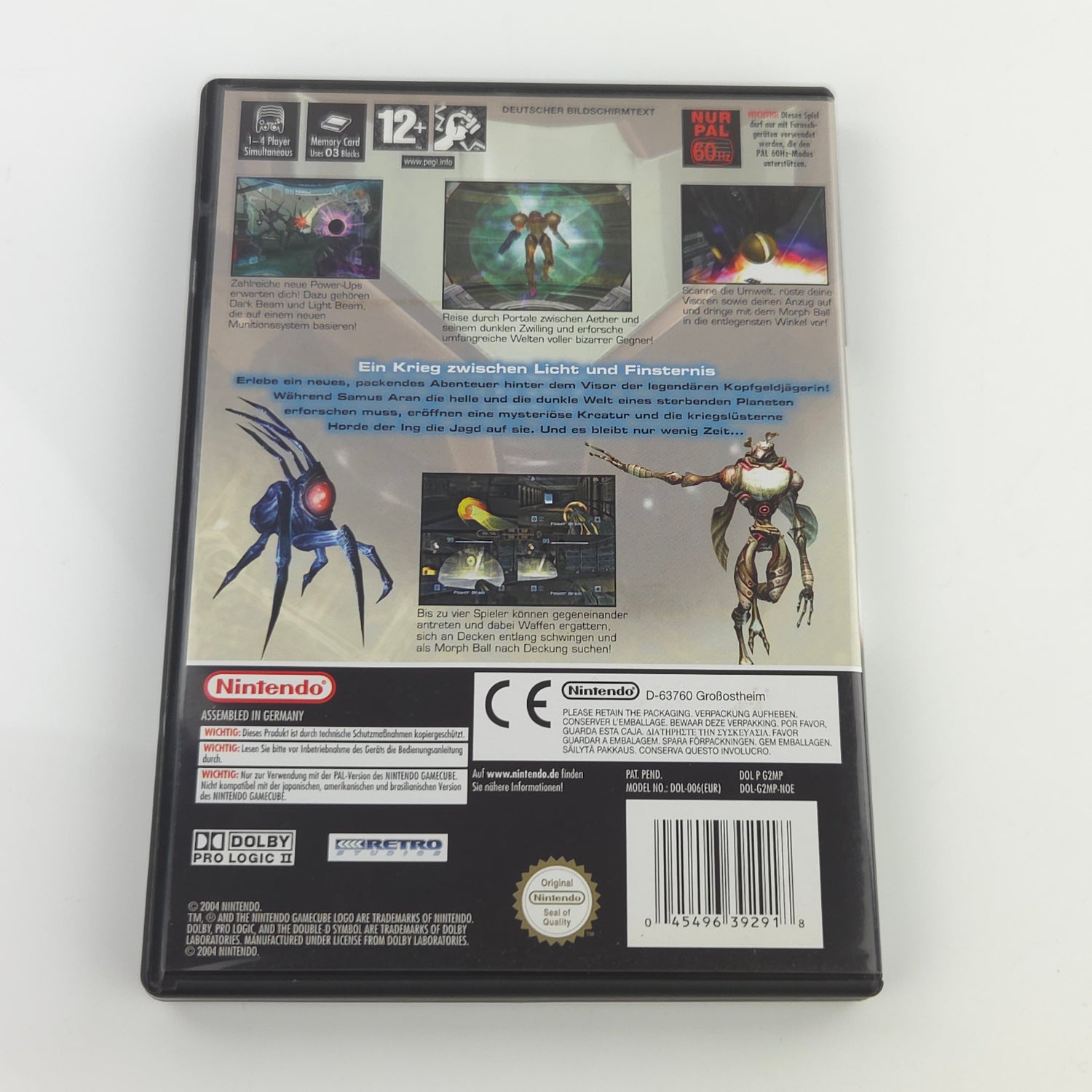 Nintendo Gamecube Spiel : Metroid Prime 2 Echoes - GC CD Disk Begleithefte OVP