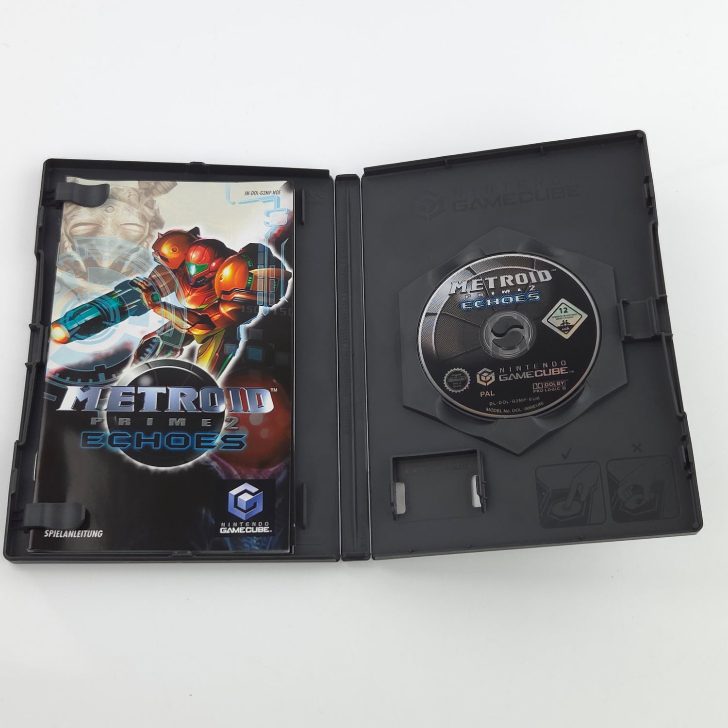 Nintendo Gamecube Spiel : Metroid Prime 2 Echoes - GC CD Disk Begleithefte OVP