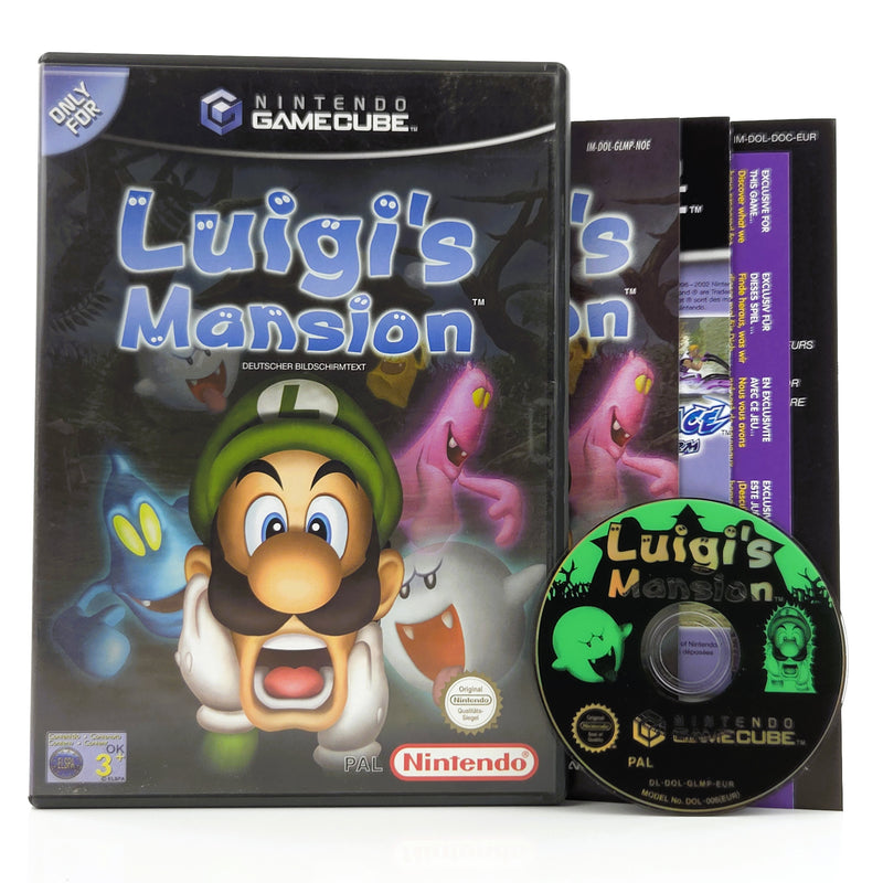 Nintendo Gamecube Spiel : Luigi´s Mansion - GC CD Disk Begleithefte OVP