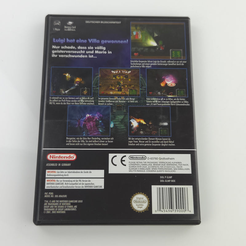Nintendo Gamecube Spiel : Luigi´s Mansion - GC CD Disk Begleithefte OVP
