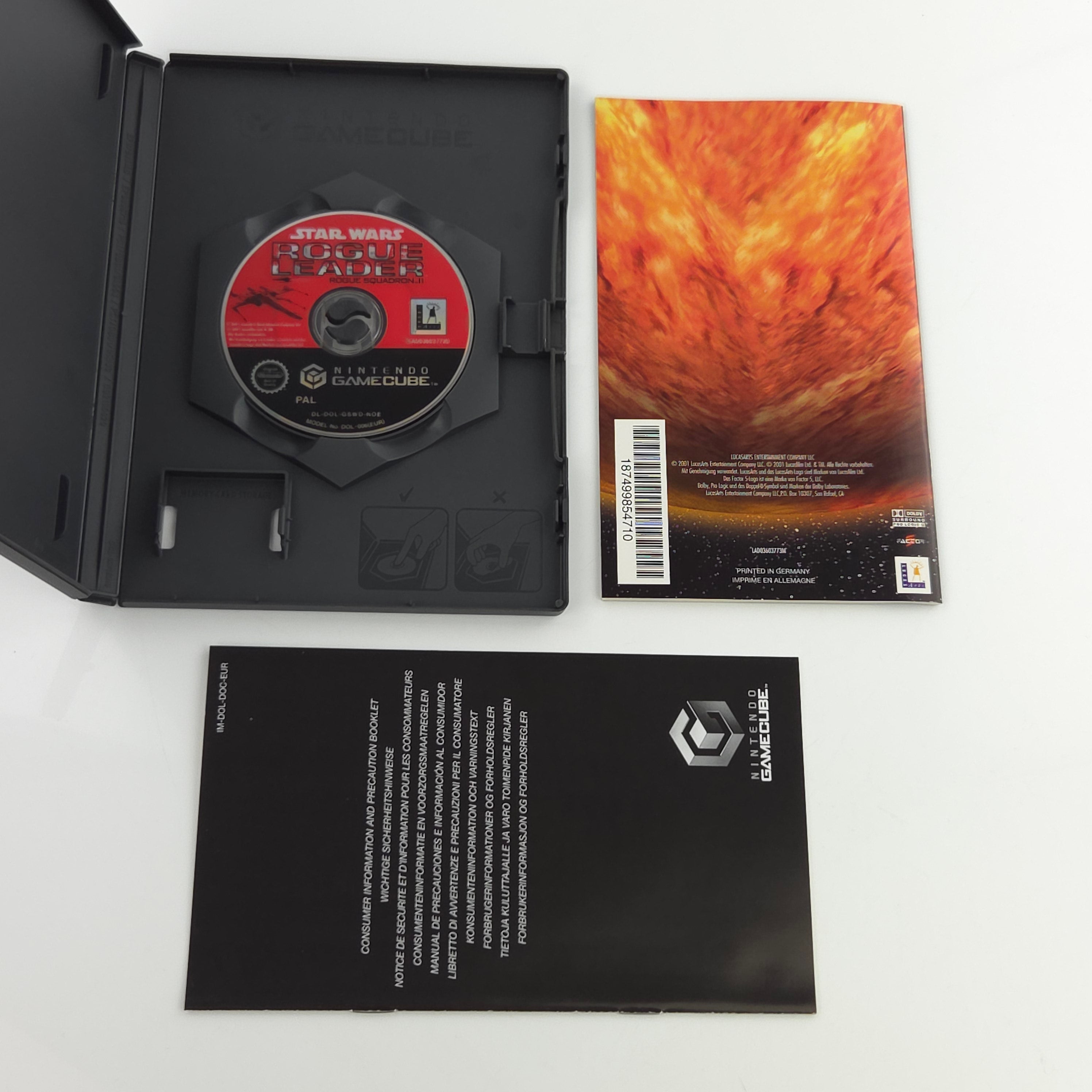 Nintendo Gamecube Spiel : Star Wars Rogue Leader - GC CD Disk Begleithefte OVP