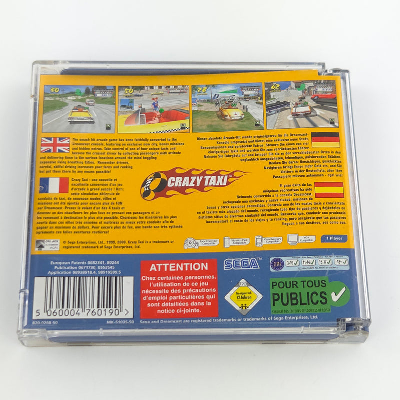Sega Dreamcast Spiel : Crazy Taxi - Disk CD Anleitung OVP / PAL Game DC
