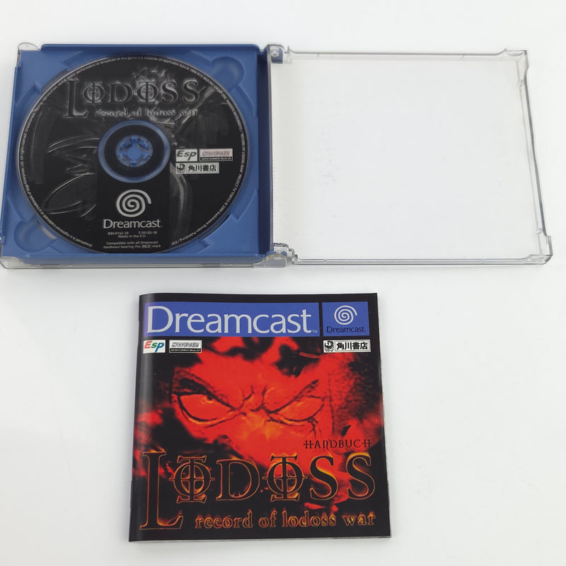 Sega Dreamcast Spiel : Record of Lodoss War - CD Disk Anleitung OVP / PAL DC