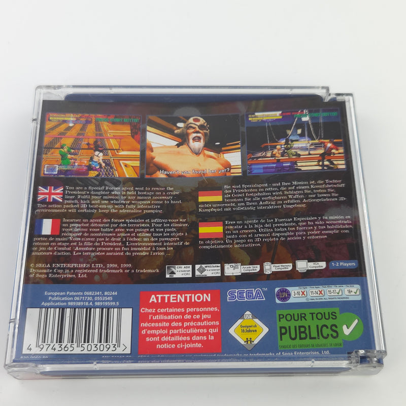 Sega Dreamcast Spiel : Dynamite Cop - CD Disk Anleitung OVP / PAL DC