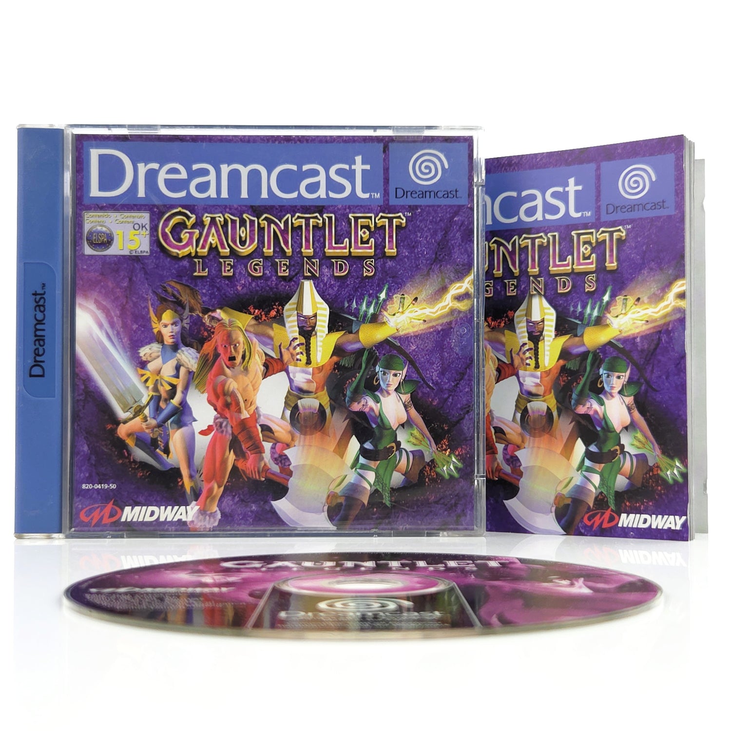 Sega Dreamcast Spiel : Gauntlet Legends - CD Disk Anleitung OVP / PAL DC
