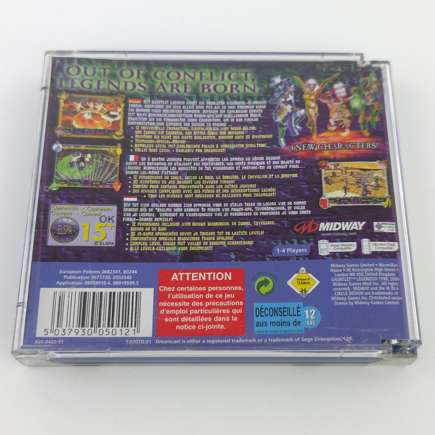 Sega Dreamcast Spiel : Gauntlet Legends - CD Disk Anleitung OVP / PAL DC