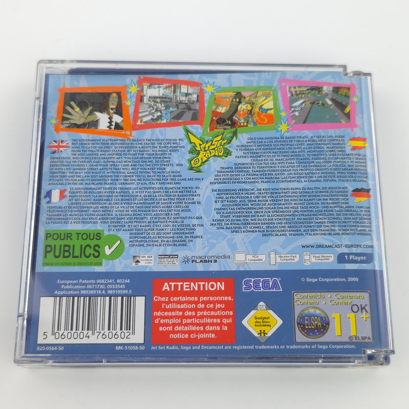 Sega Dreamcast Spiel : Jet Set Radio - CD Disk Anleitung OVP / PAL DC Game