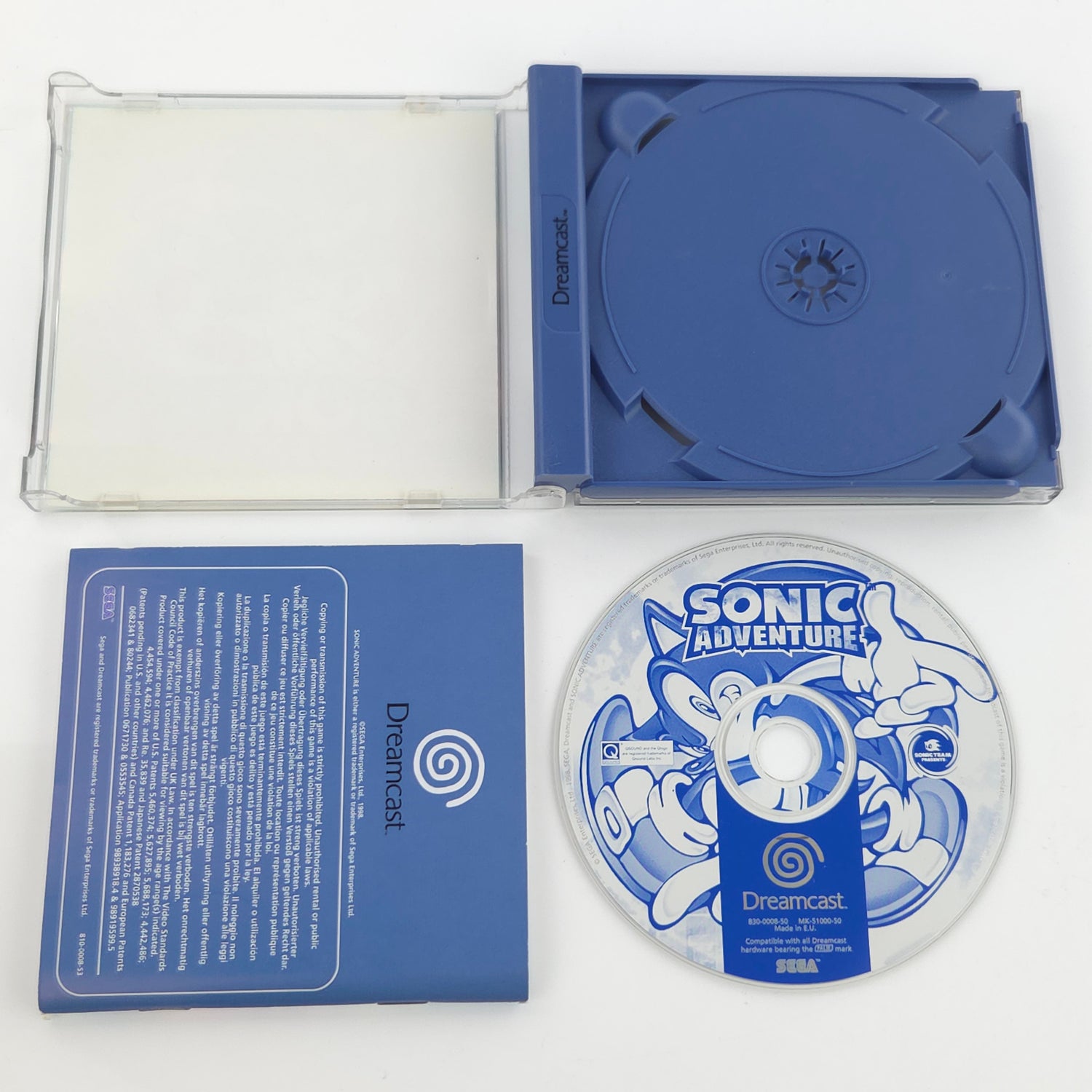 Sega Dreamcast Spiel : Sonic Adventure - CD Disk Anleitung OVP / PAL DC Game