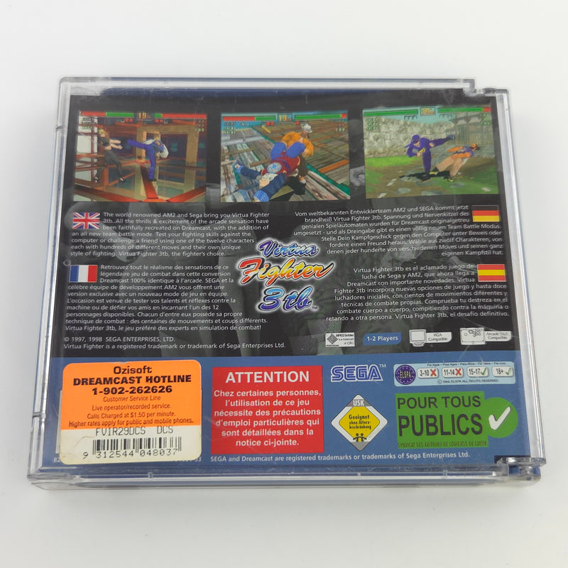 Sega Dreamcast Spiel : Virtua Fighter 3tb - CD Anleitung OVP / PAL DC