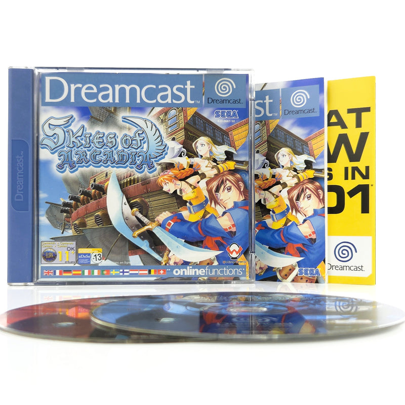 Sega Dreamcast Spiel : Skies of Arcadia - CD Anleitung OVP / PAL DC Game