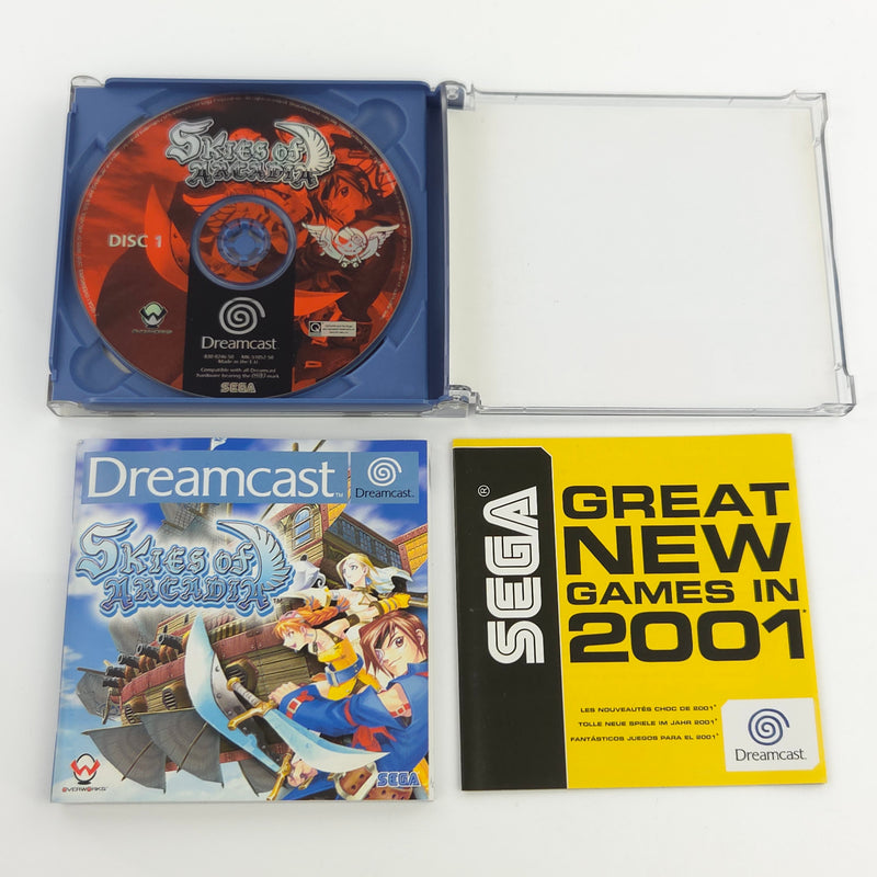 Sega Dreamcast Spiel : Skies of Arcadia - CD Anleitung OVP / PAL DC Game