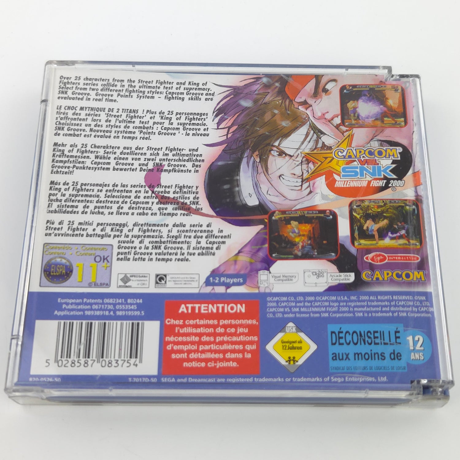 Sega Dreamcast Spiel : Capcom VS. SNK - CD Anleitung OVP / DC PAL Game