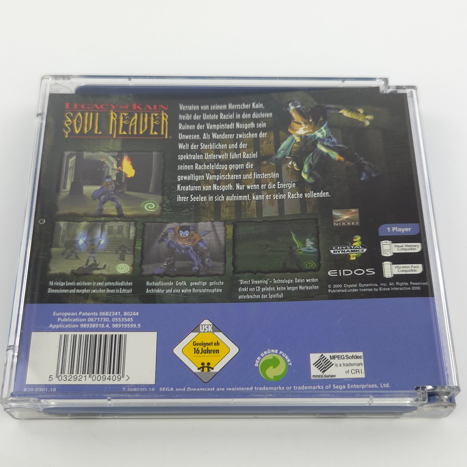 Sega Dreamcast Spiel : Legacy of Kain Soul Reaver - CD Anleitung OVP / DC PAL