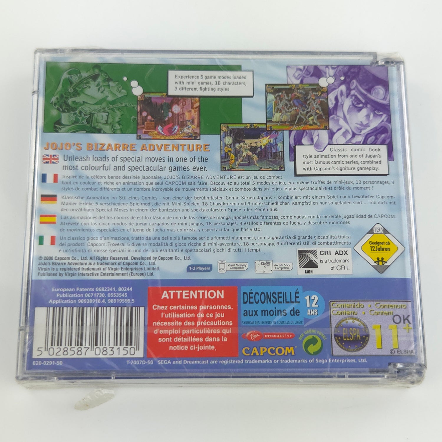 Sega Dreamcast Spiel : Jojo´s Bizarre Adventure - DC OVP NEU NEW SEALED