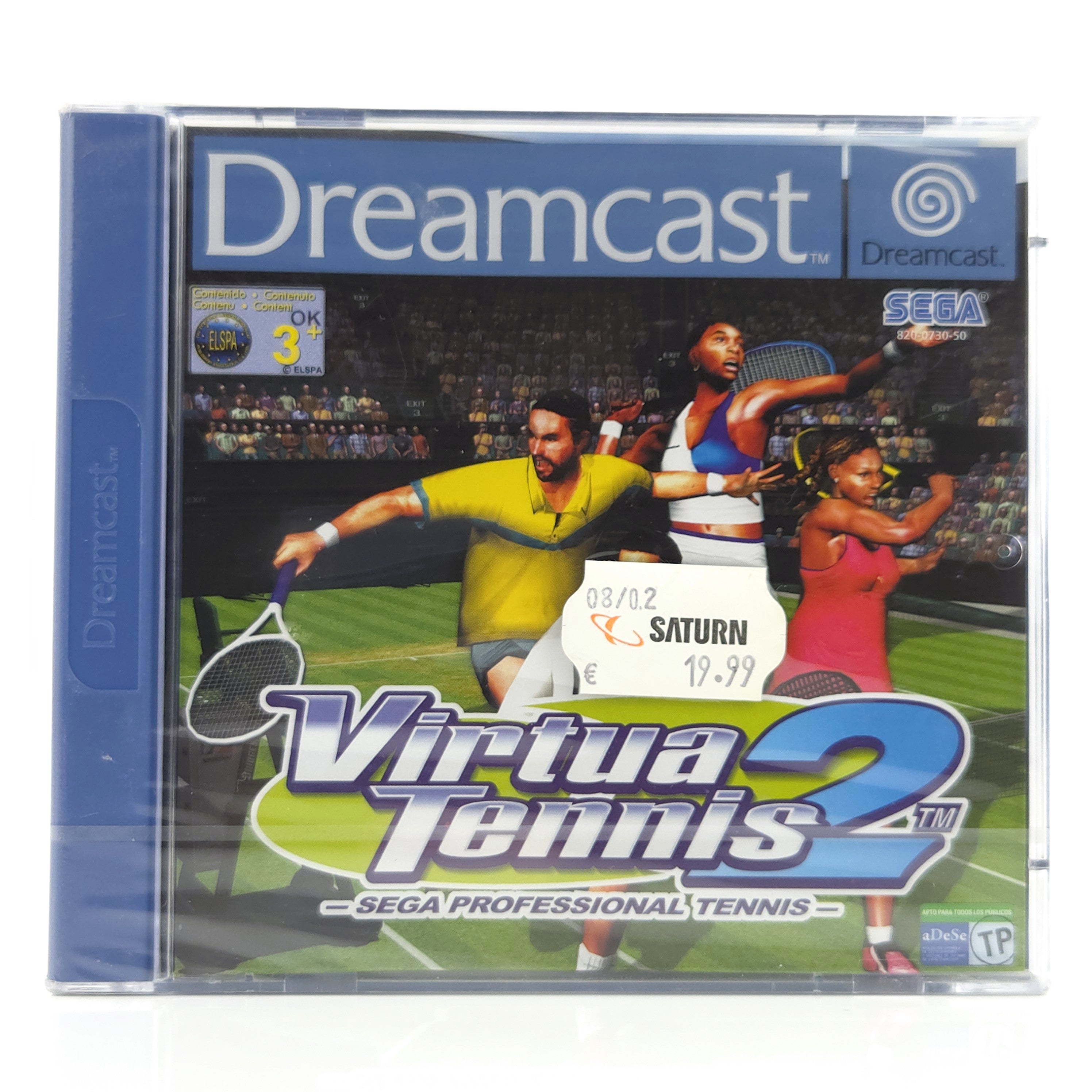 Sega Dreamcast Spiel : Virtua Tennis 2 - DC OVP NEU NEW SEALED PAL
