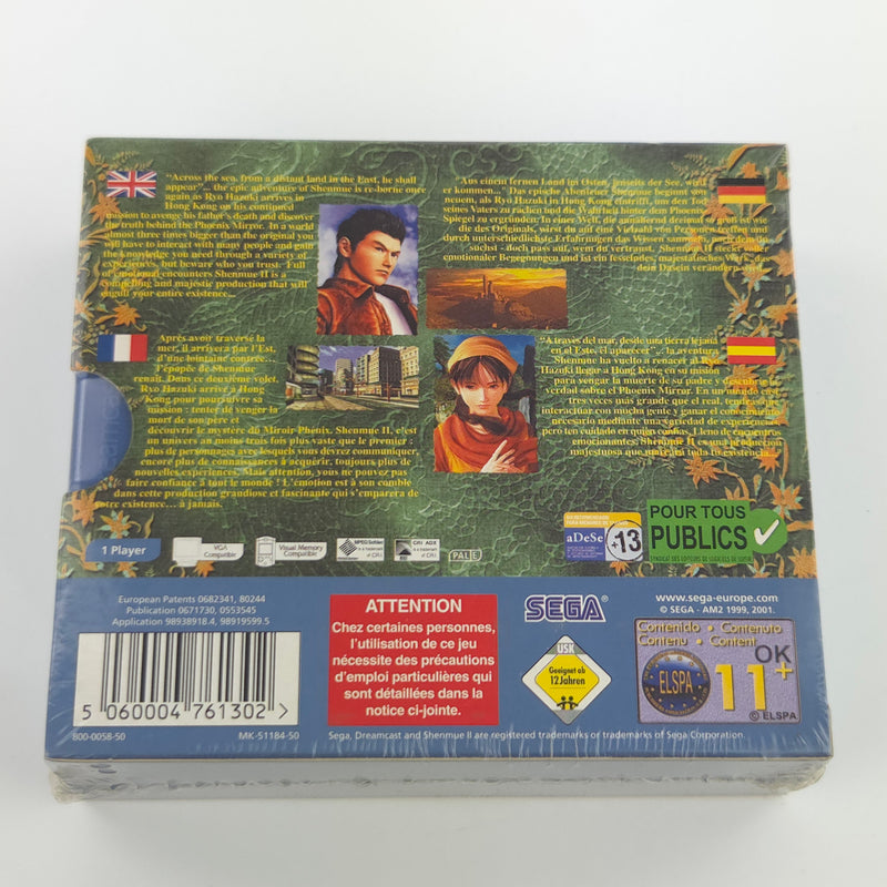 Sega Dreamcast Spiel : Shenmue II - OVP NEU NEW SEALED DC PAL