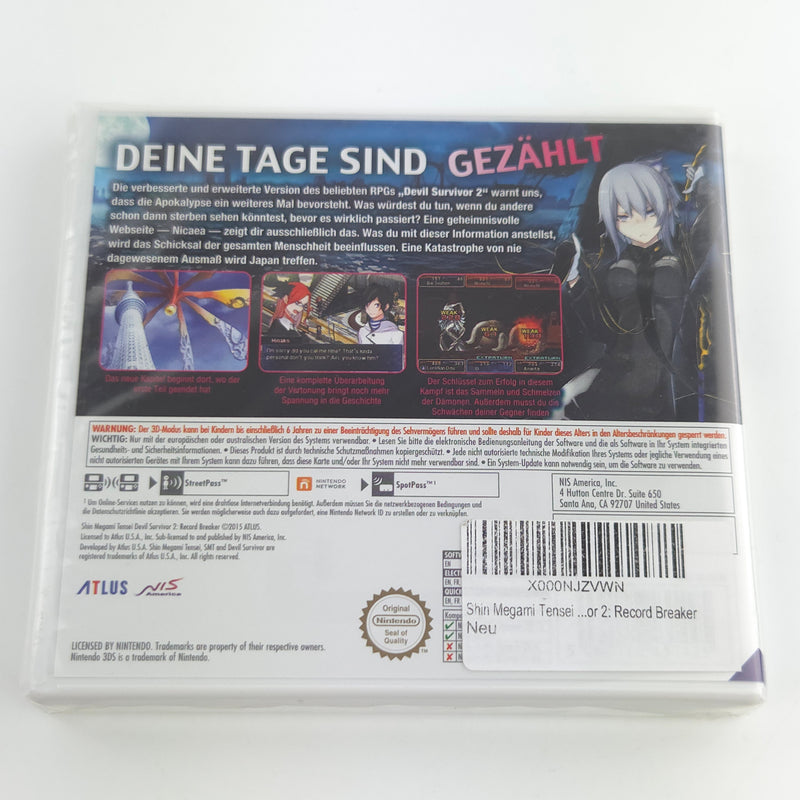 Nintendo DS Spiel : Shin Megami Tensei Devil Survivor 2 Record Breaker - NEU OVP
