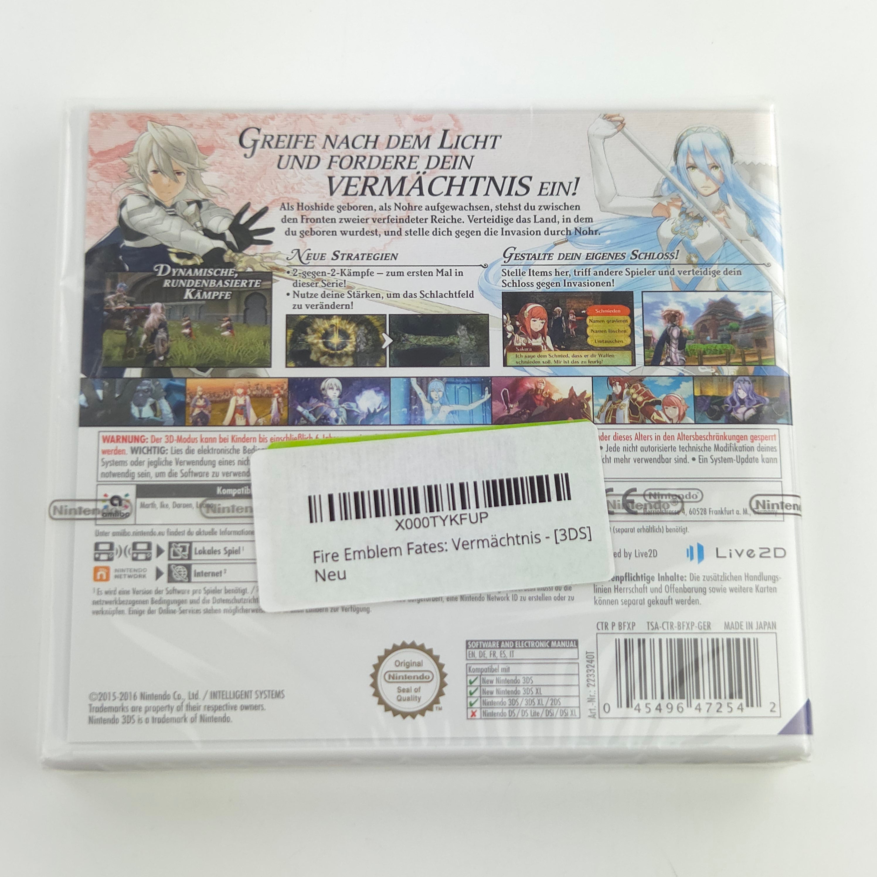 Nintendo 3DS Spiel : Fire Emblem Fates Vermächtnis - NEU NEW SEALED OVP
