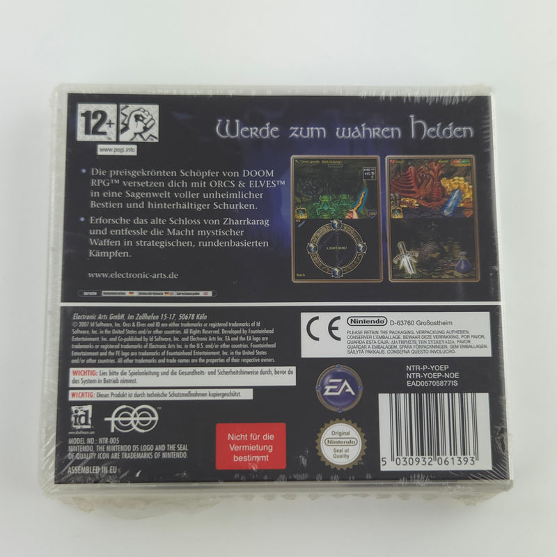 Nintendo DS Spiel : Orcs & Elves - NEU NEW SEALED OVP PAL