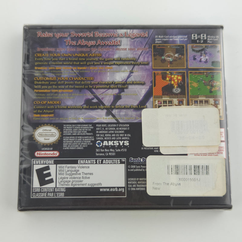 Nintendo DS Spiel : From The Abyss - NEU NEW SEALED OVP / NTSC-U/C USA