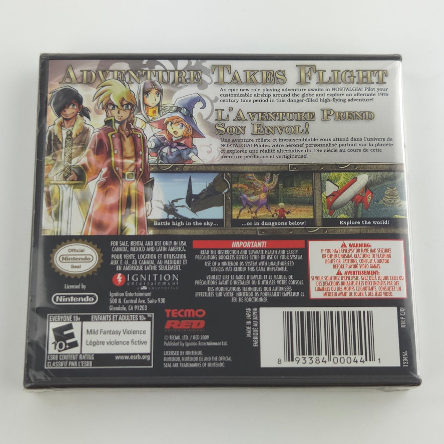 Nintendo DS Spiel : Nostalgia - NEU NEW SEALED OVP / NTSC-U/C USA