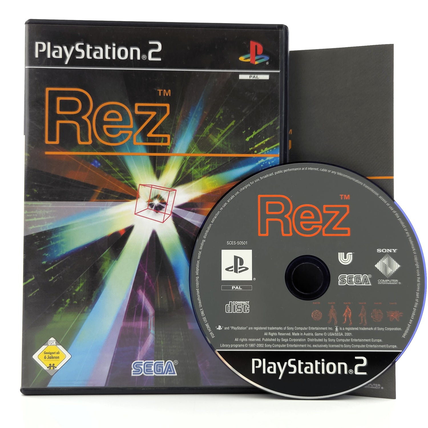 Playstation 2 Spiel : REZ - CD Anleitung OVP / Sony PS2 Game PAL