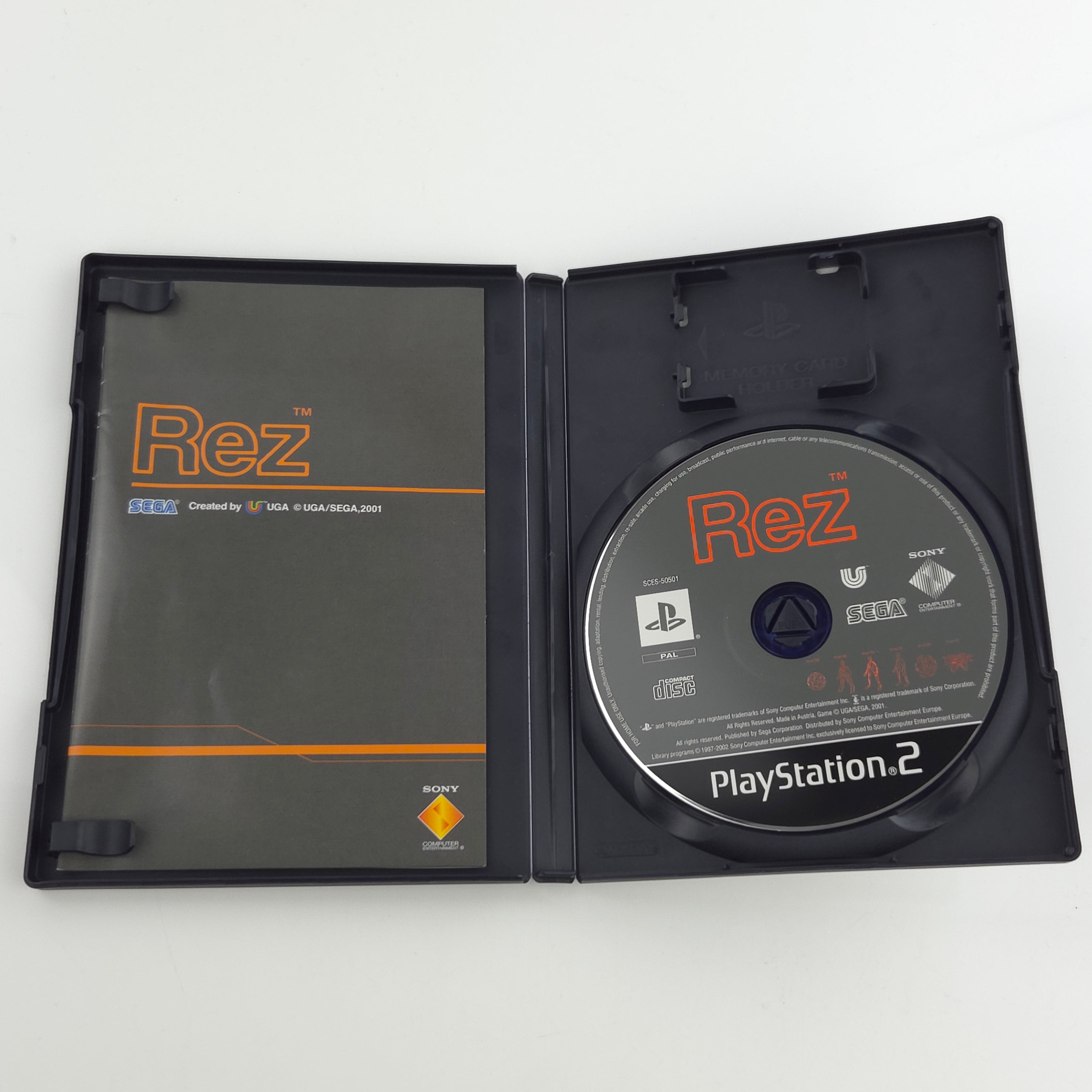 Playstation 2 Spiel : REZ - CD Anleitung OVP / Sony PS2 Game PAL