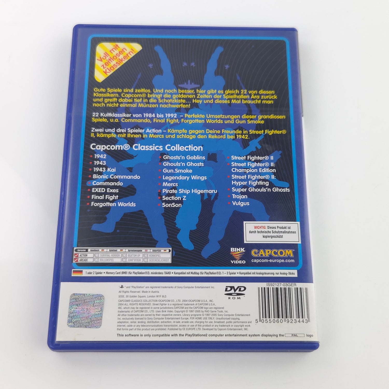 Playstation 2 Spiel : Capcom Classics Collection - Sony PS2 Disc CD OVP