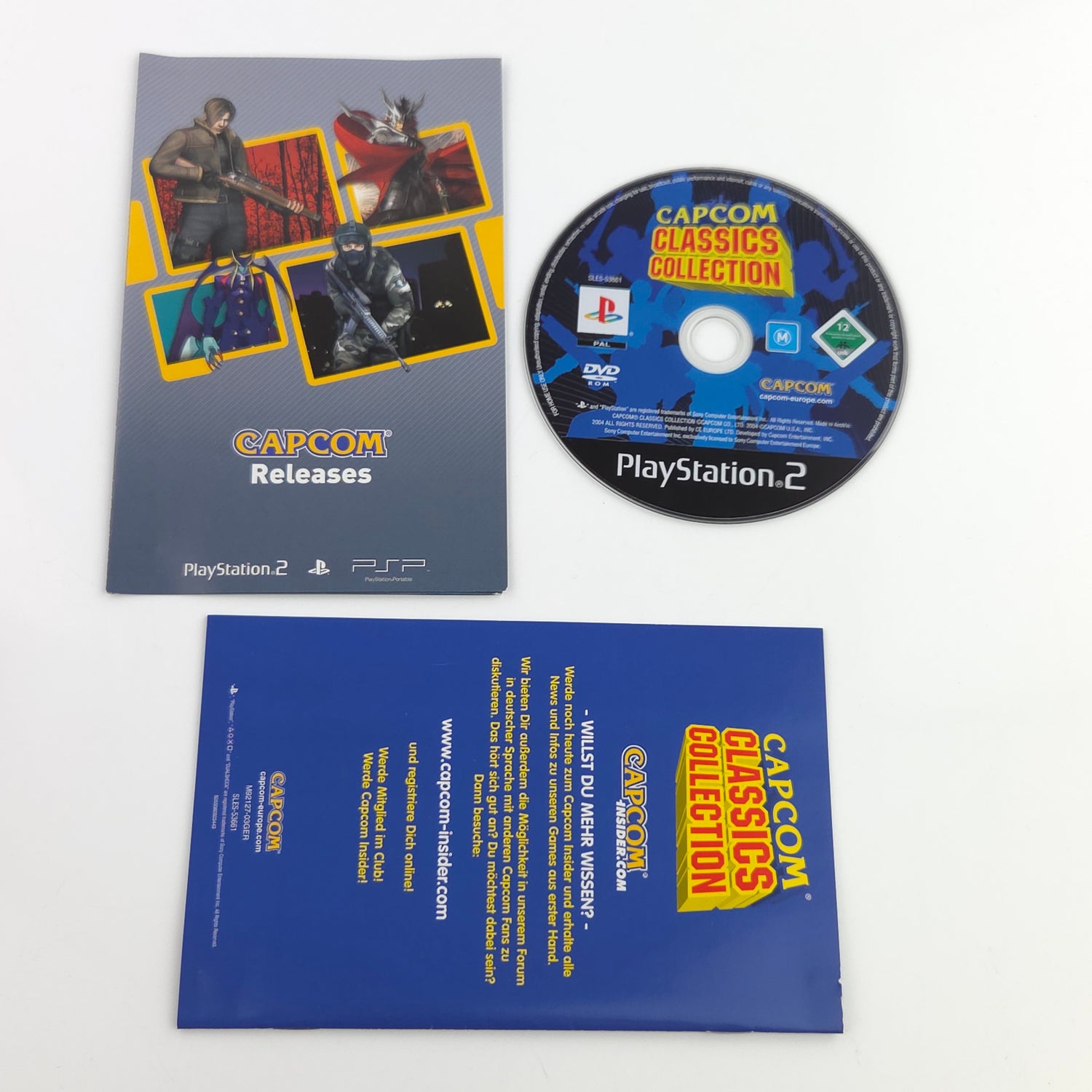 Playstation 2 Spiel : Capcom Classics Collection - Sony PS2 Disc CD OVP
