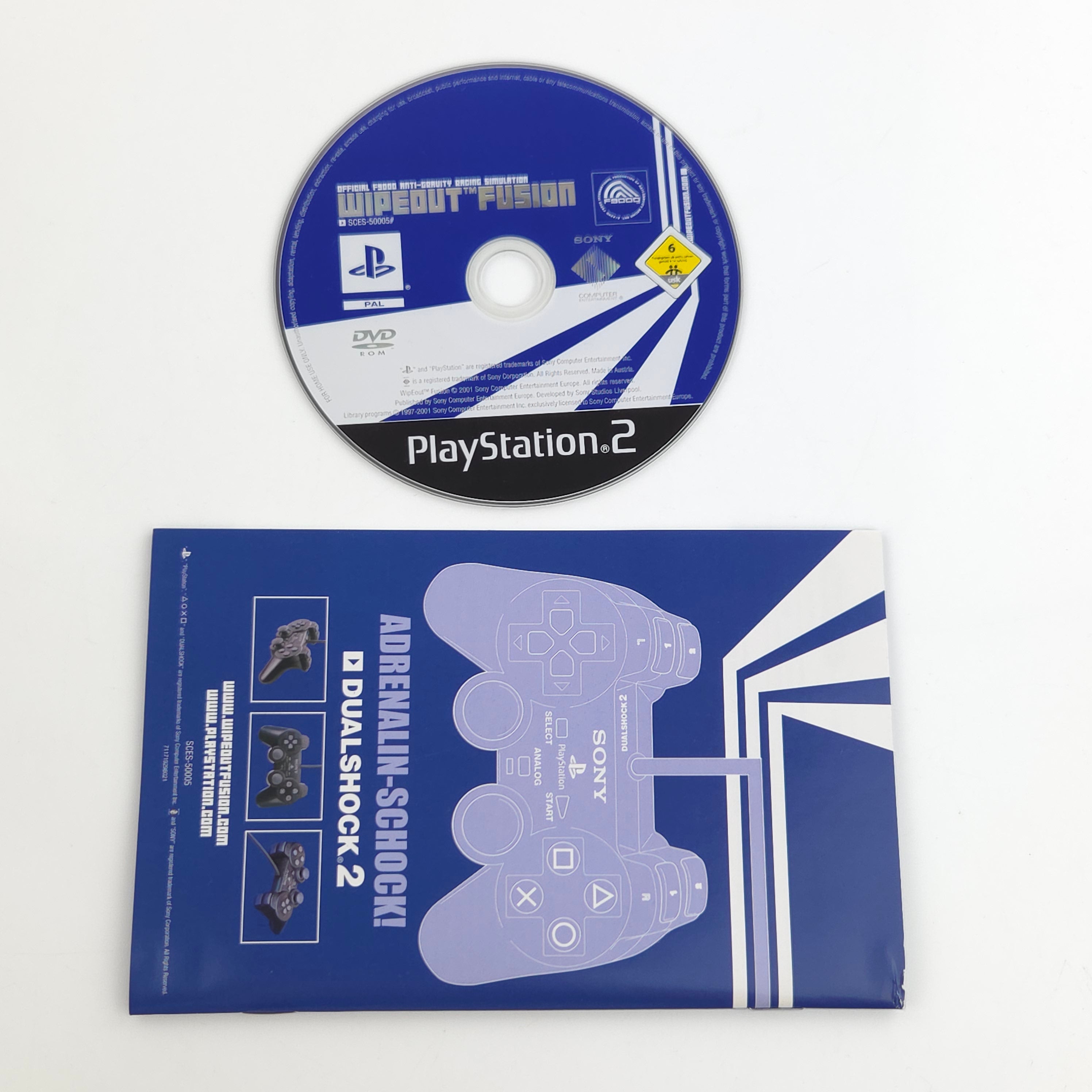 Playstation 2 Spiel : Wipeout Fusion - Sony PS2 Disc CD Anleitung OVP