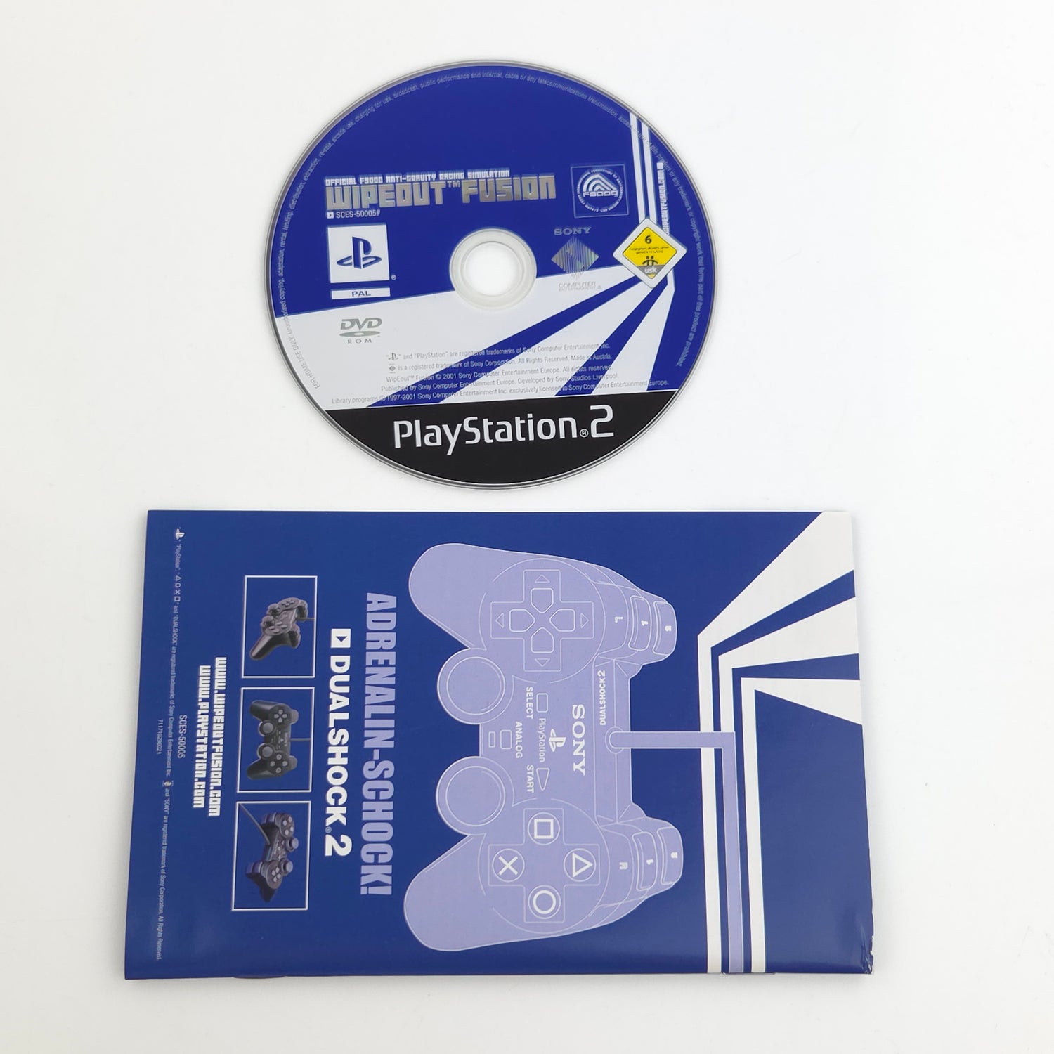Playstation 2 Spiel : Wipeout Fusion - Sony PS2 Disc CD Anleitung OVP