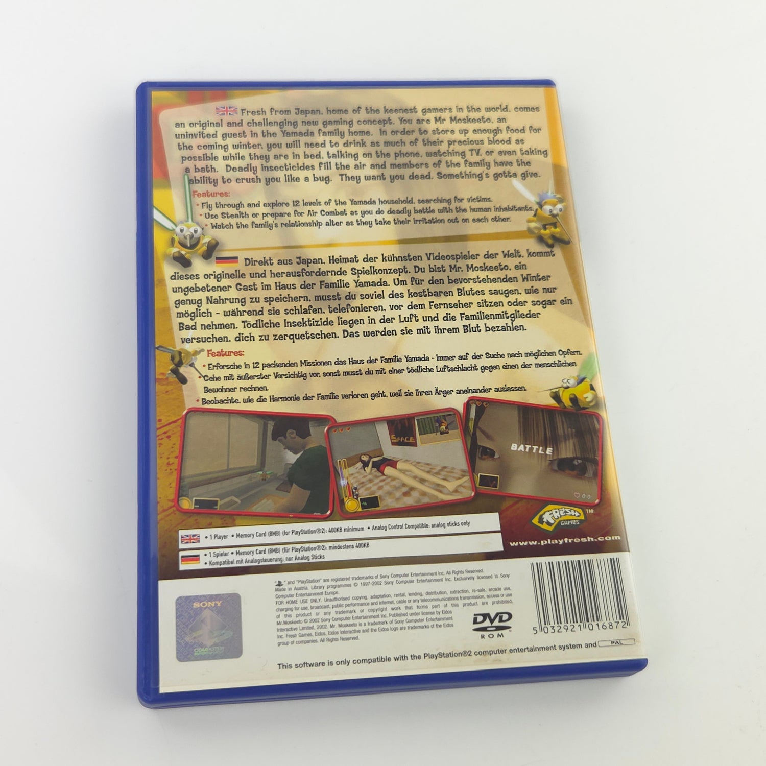 Playstation 2 Spiel : Mr Moskeeto - Sony PS2 Disc CD Anleitung OVP
