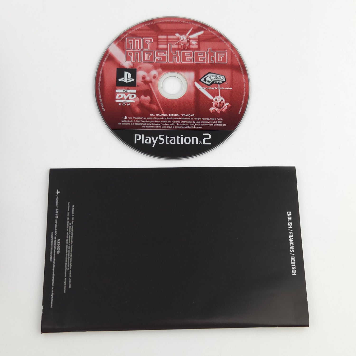 Playstation 2 Spiel : Mr Moskeeto - Sony PS2 Disc CD Anleitung OVP