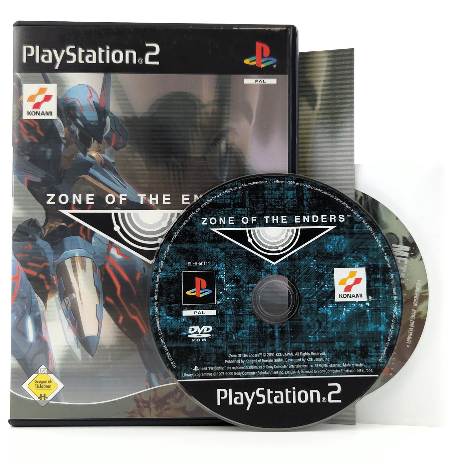 Playstation 2 Spiel : Zone of the Enders + Demo - Sony PS2 Disc CD Anleitung OVP