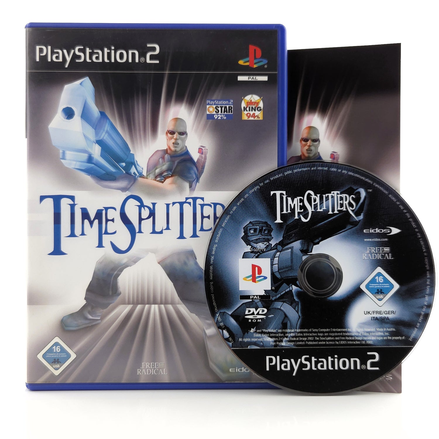 Playstation 2 Spiel : Time Splitters 2 - PS2 CD Disk Anleitung OVP