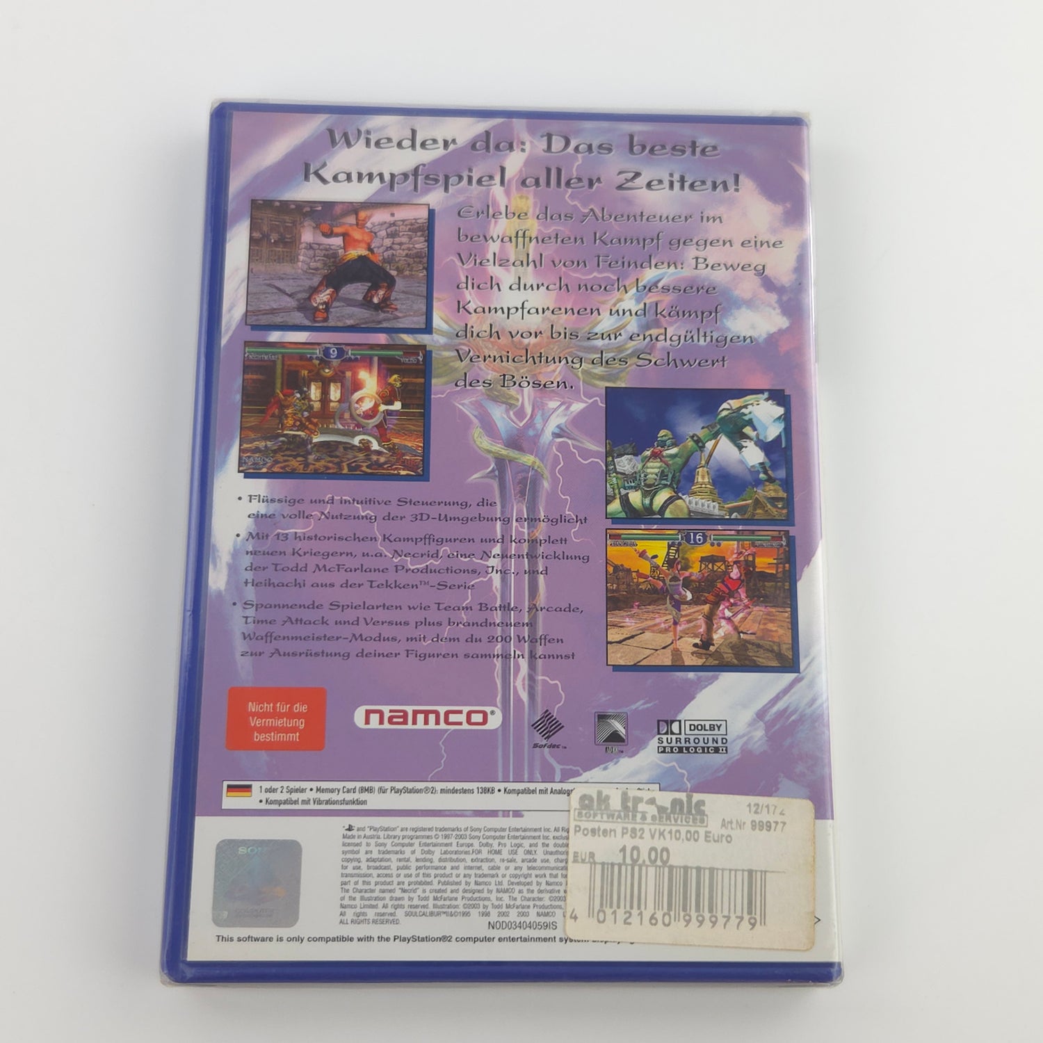 Playstation 2 Spiel : Soul Calibur II - Sony PS2 OVP NEU NEW SEALED