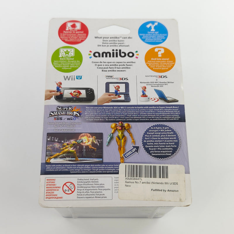 Nintendo Amiibo : No. 7 SAMUS - Smash Bros Collection NEU Switch Metal Gear
