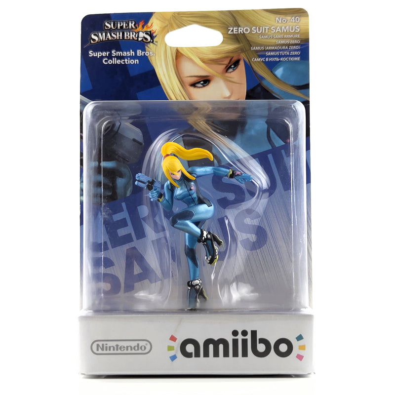 Nintendo Amiibo : No. 40 Zero Suit Samus - Super Smash Bros. Collection NEU OVP