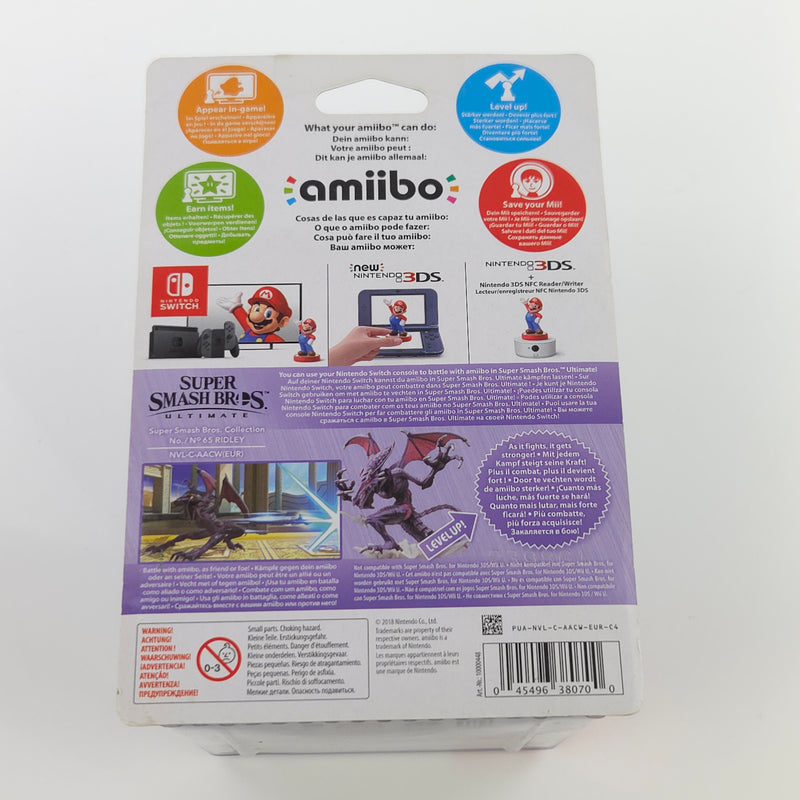 Nintendo Amiibo : No. 65 RIDLEY - Super Smash Bros. Collection NEU OVP