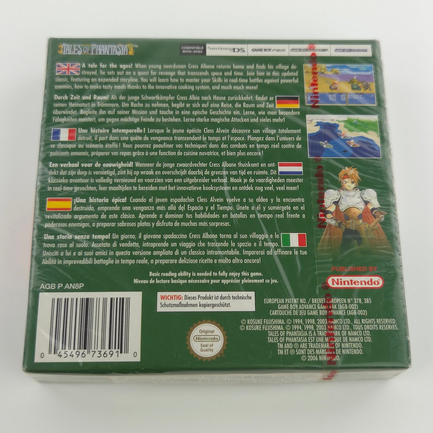 Nintendo Game Boy Advance Spiel : Tales of Phantasia - NEU SEALED Banderole GBA