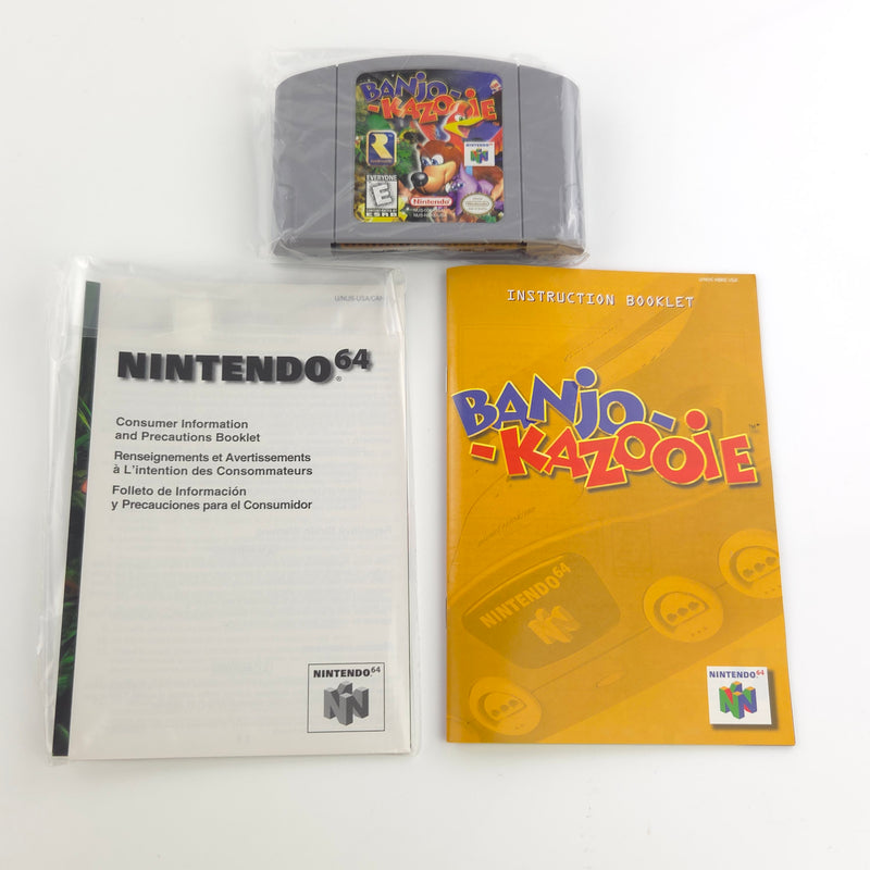 Nintendo 64 Spiel : Banjo Kazooie - N64 NTSC-U/C USA / Modul Anleitung OVP