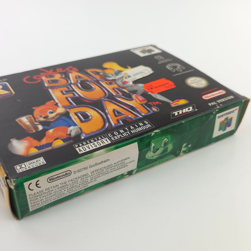 Nintendo 64 Spiel : Conkers Bad fur day - N64 PAL Game / Modul Anleitung OVP