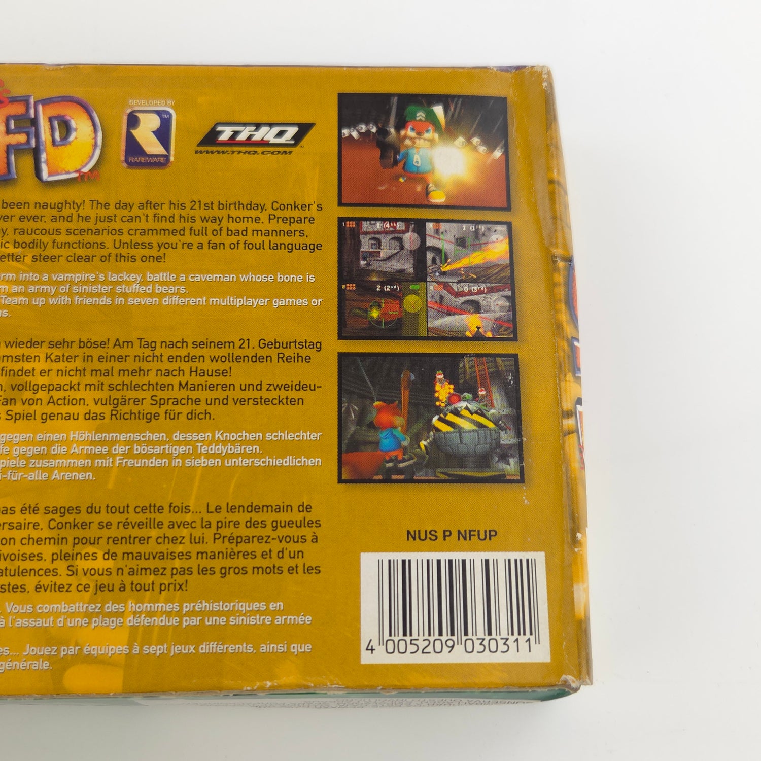 Nintendo 64 Spiel : Conkers Bad fur day - N64 PAL Game / Modul Anleitung OVP