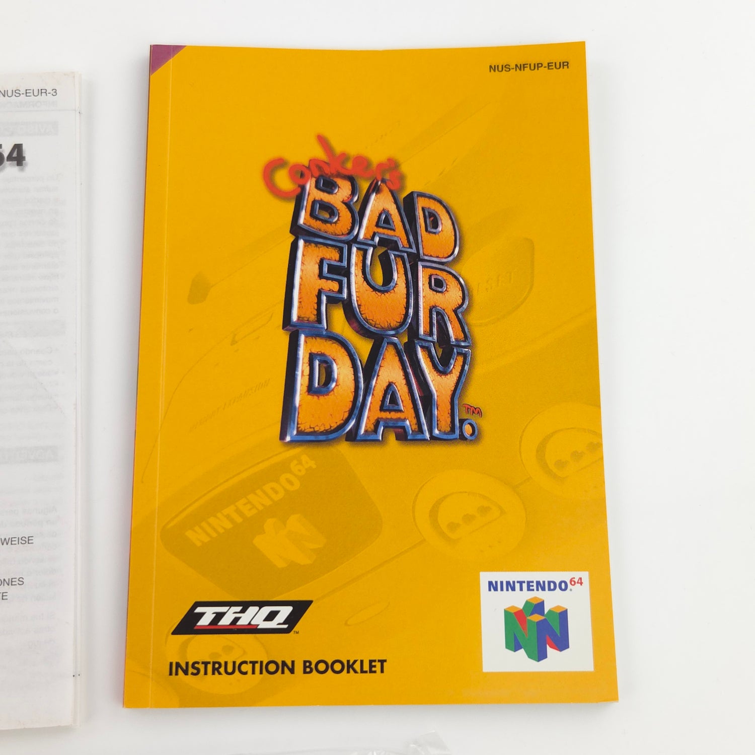 Nintendo 64 Spiel : Conkers Bad fur day - N64 PAL Game / Modul Anleitung OVP