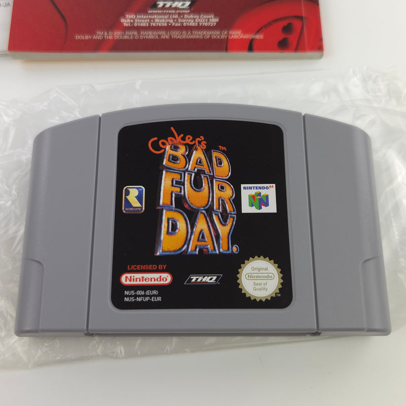 Nintendo 64 Spiel : Conkers Bad fur day - N64 PAL Game / Modul Anleitung OVP