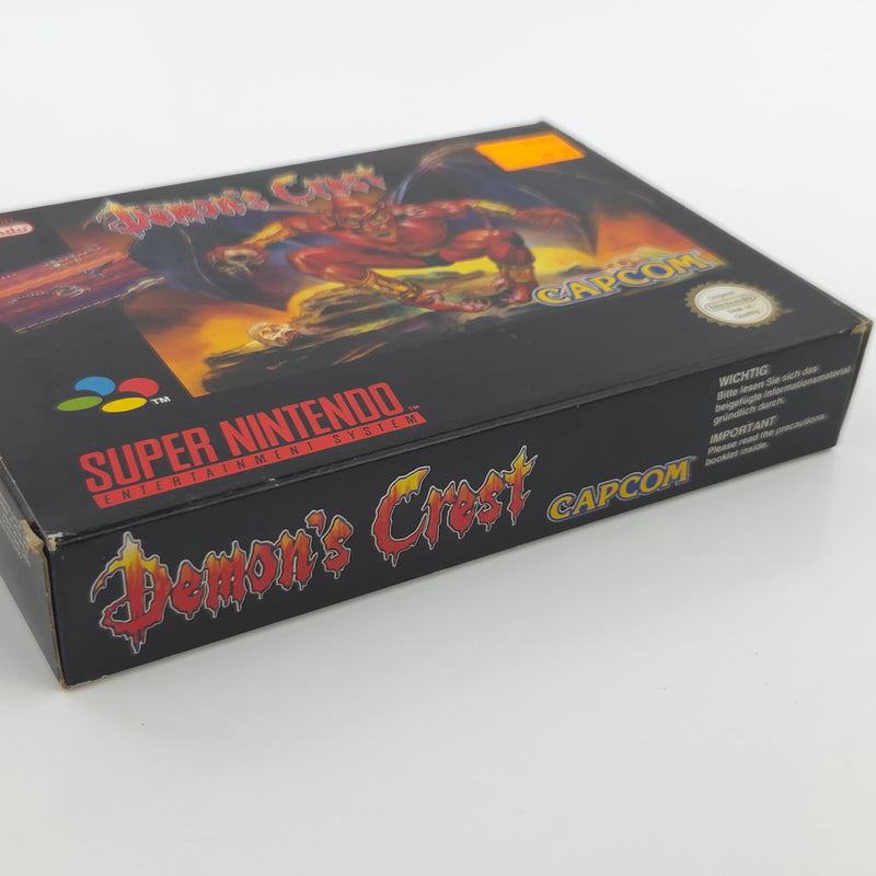 Super Nintendo Spiel : Demons Crest - SNES Modul Anleitung OVP PAL EUR
