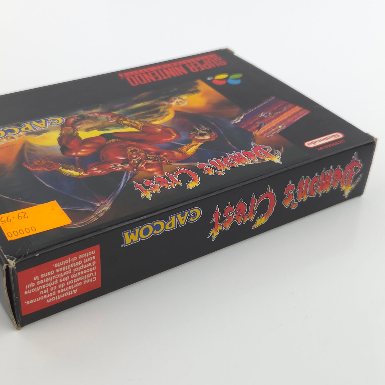 Super Nintendo Spiel : Demons Crest - SNES Modul Anleitung OVP PAL EUR